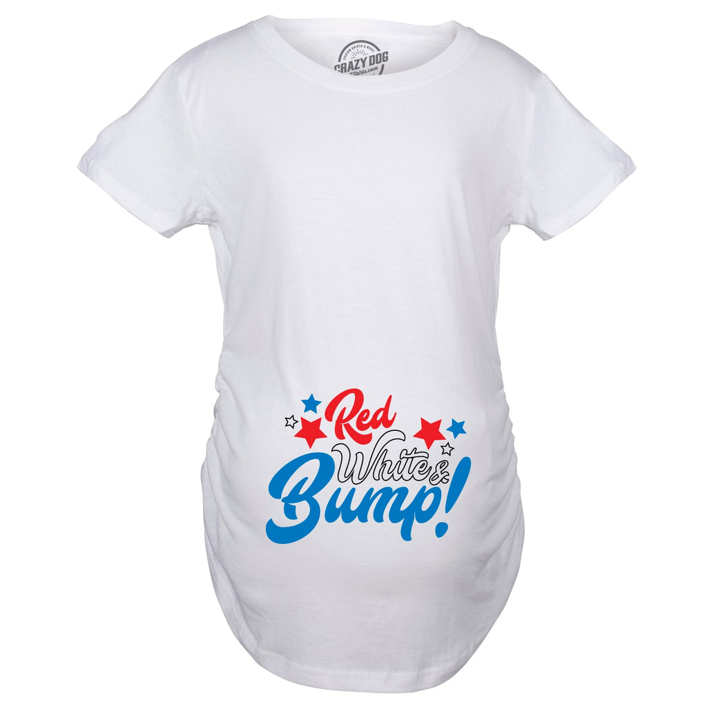 Red White And Bump Maternity T Shirt product image 3