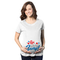 Red White And Bump Maternity T Shirt product image 1
