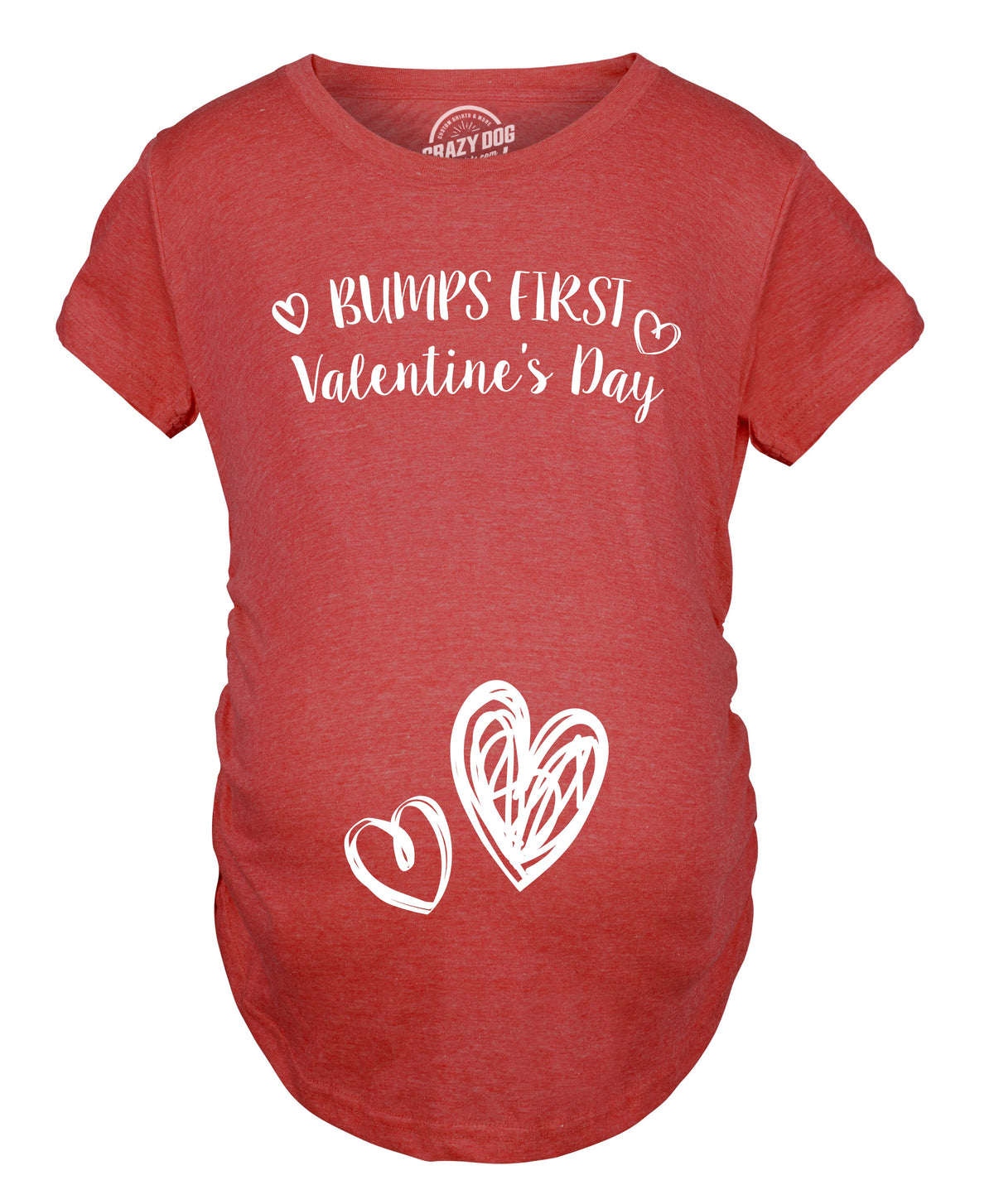 Bump's First Valentine's Day Maternity T Shirt product image 2