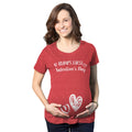 Bump's First Valentine's Day Maternity T Shirt product image 1