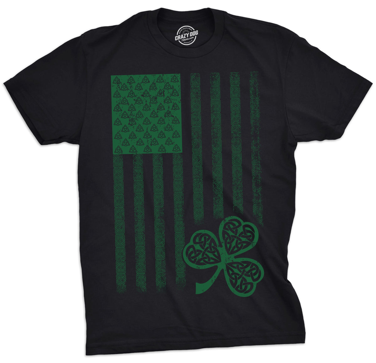 Celtic USA Flag Men's T Shirt product image 1