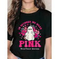 In October We Wear Pink Breast Cancer Ghost Halloween product image 1