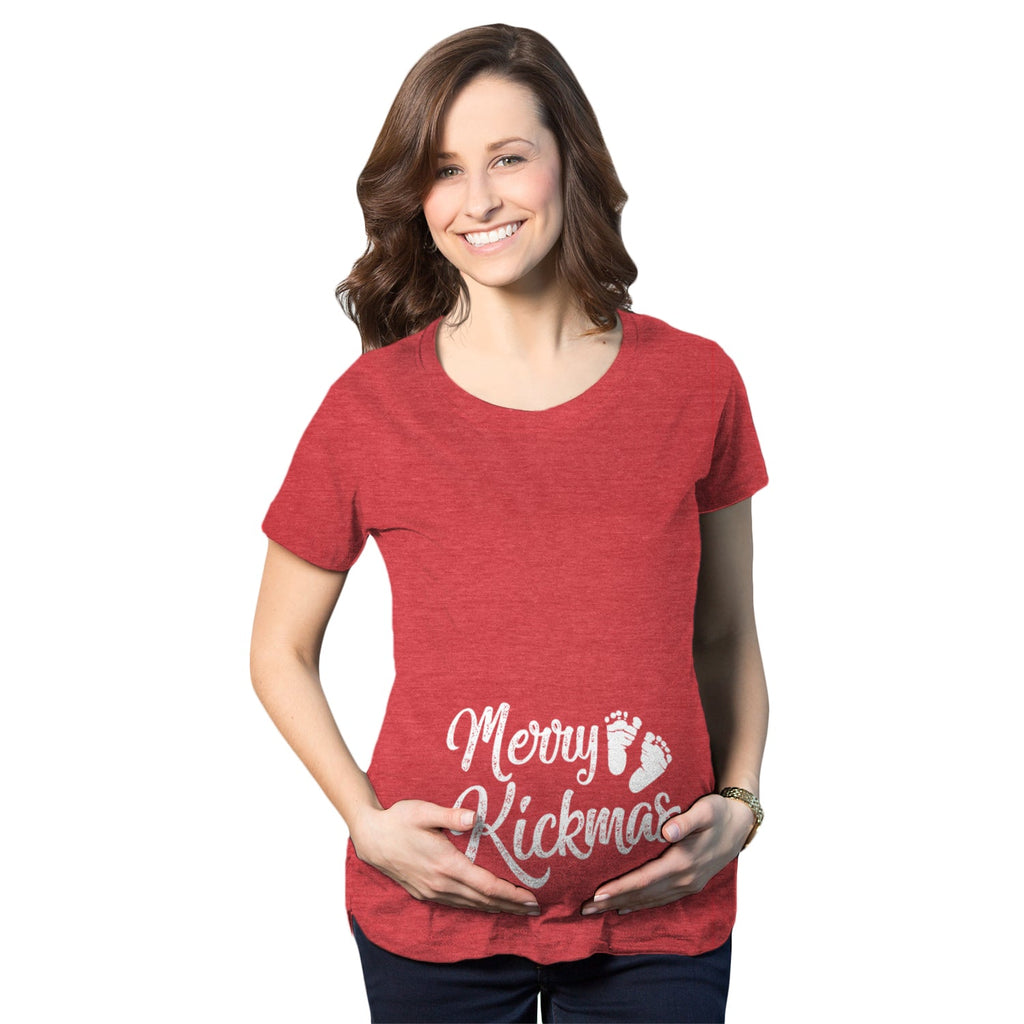 Merry Kickmas Maternity T Shirt product image 1
