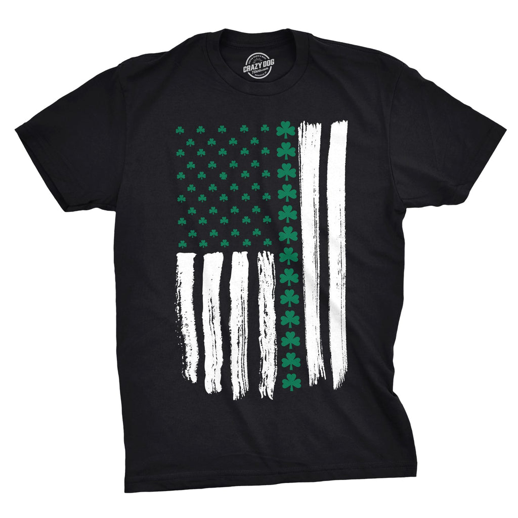 Shamrock American Flag Men's T Shirt product image 1