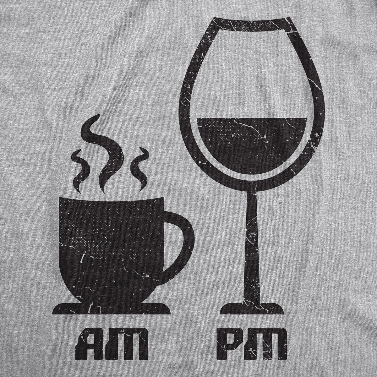 AM Coffee PM Wine Women's T Shirt product image 2