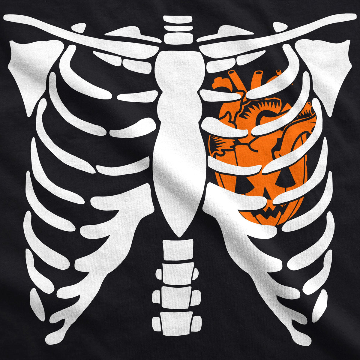 Pumpkin Heart Rib Cage Men's T Shirt product image 3