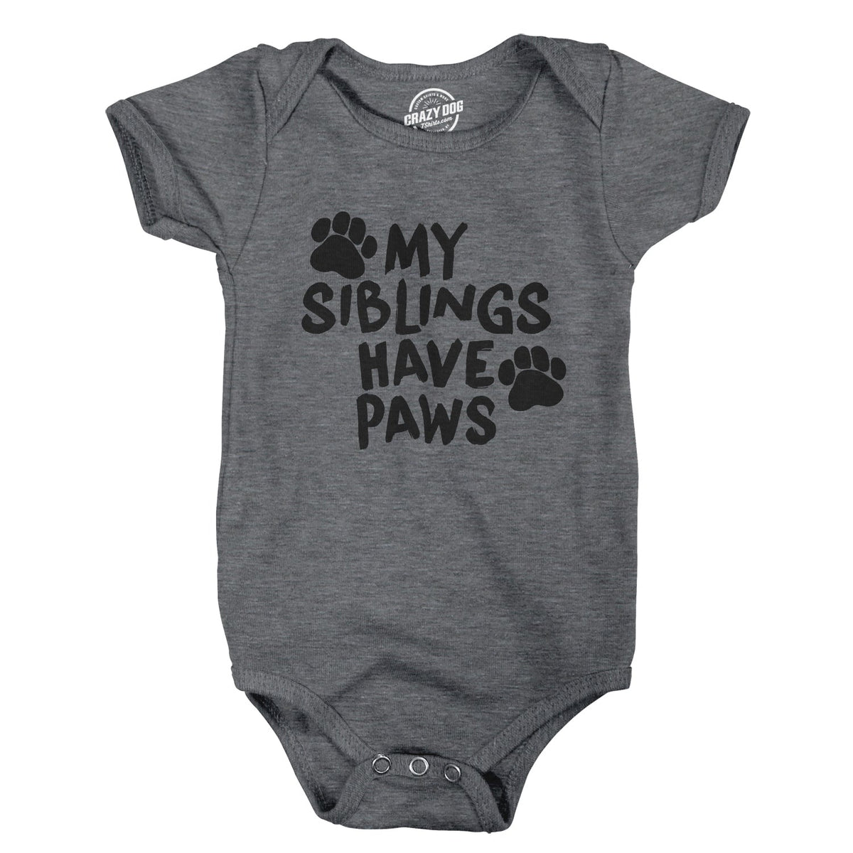 My Siblings Have Paws Baby Bodysuit