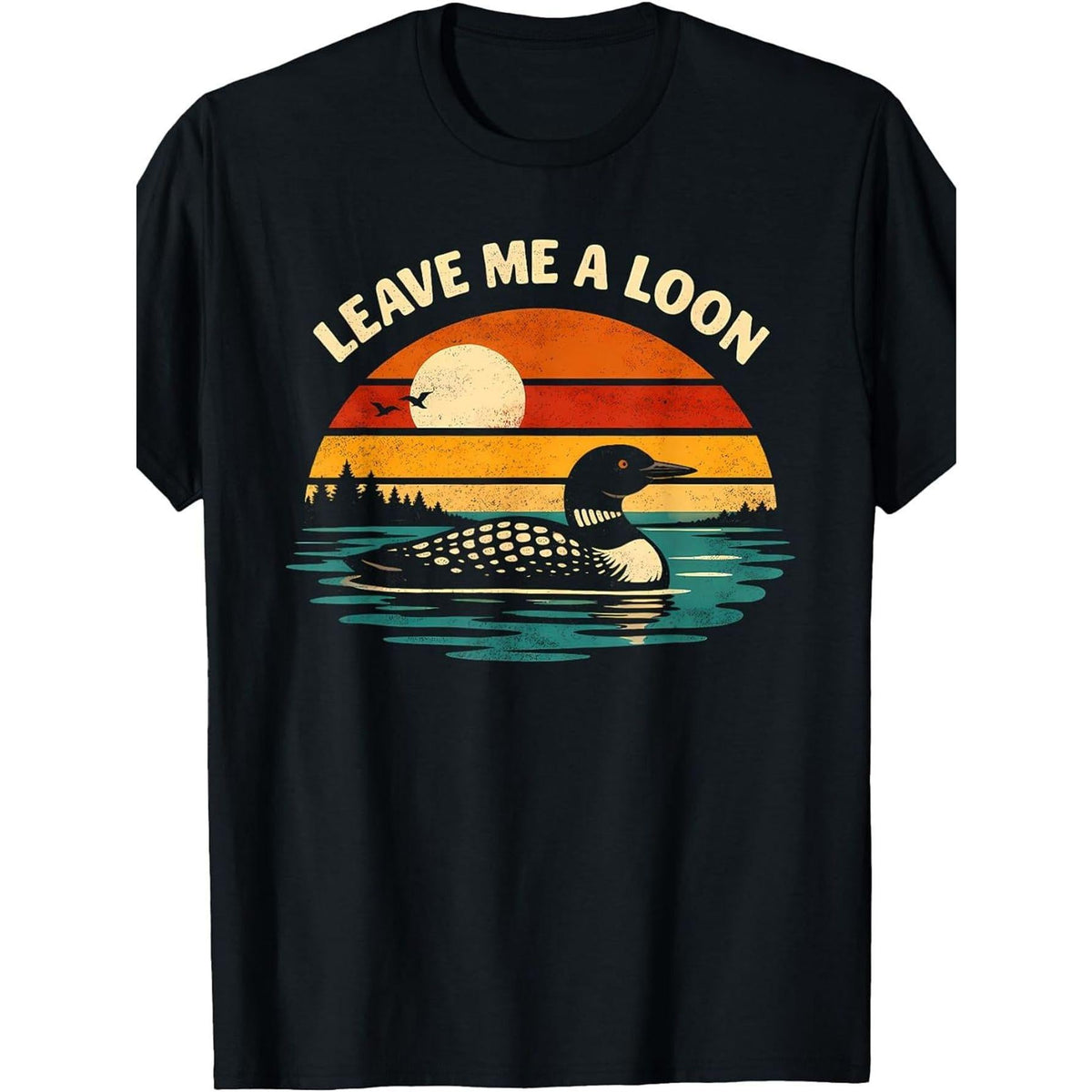 Leave Me Loon Alone Funny Retro Birdwatching Wildlife Lover product image 1
