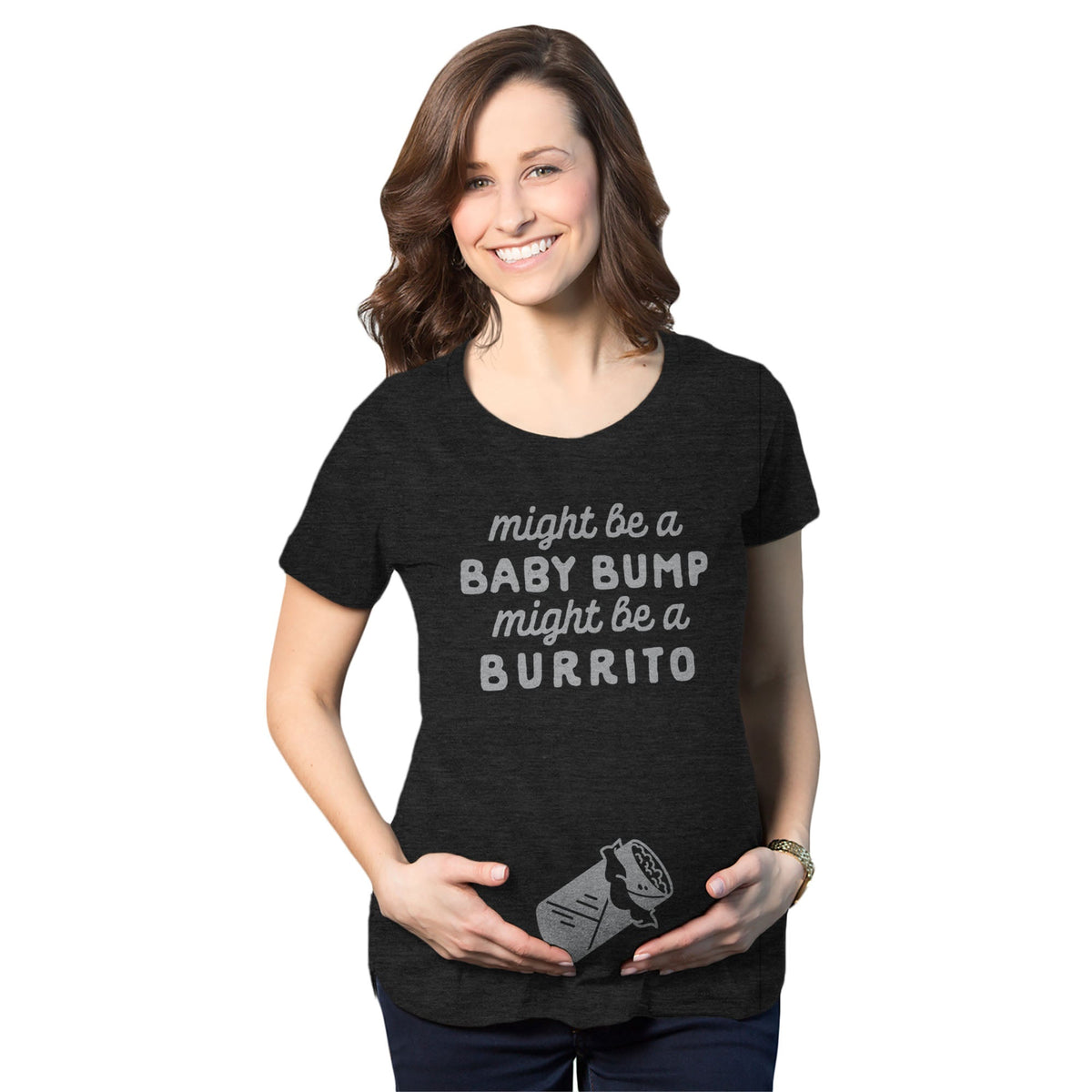 Might Be A Bump Be A Burrito Maternity T Shirt product image 1