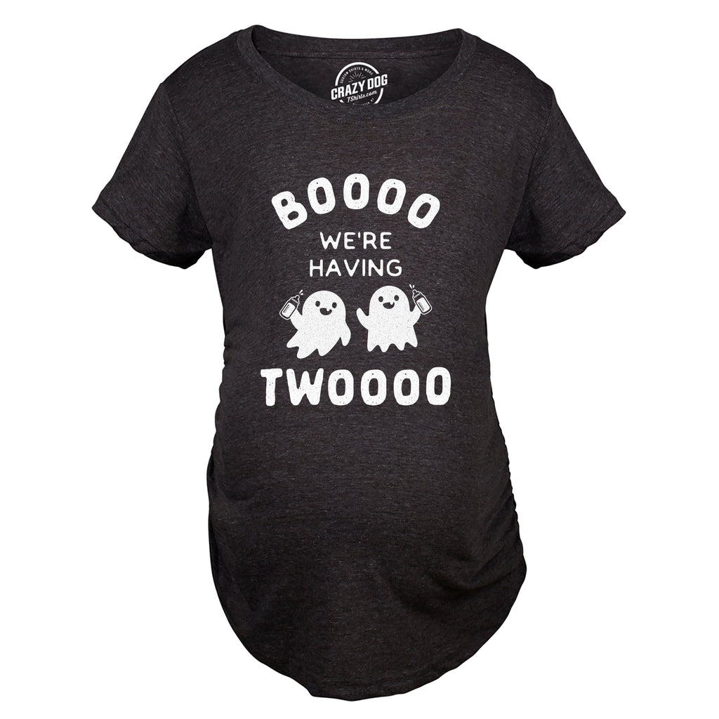 Booo We're Having Twooo Maternity T Shirt product image 2