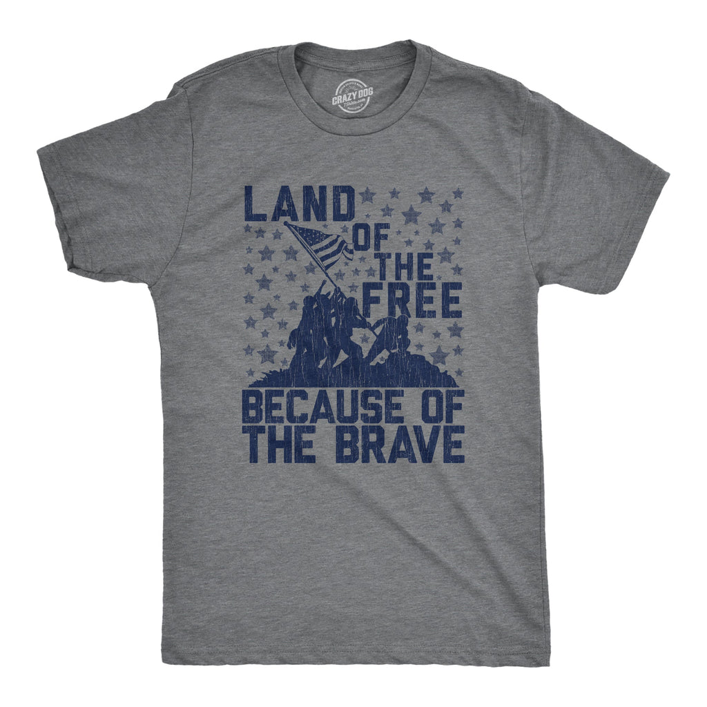 Land Of The Free Because Of Brave Men's T Shirt product image 1