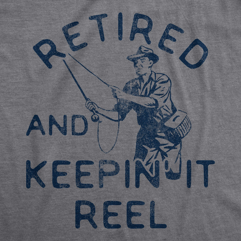 Retired And Keepin It Reel Men's T Shirt product image 3