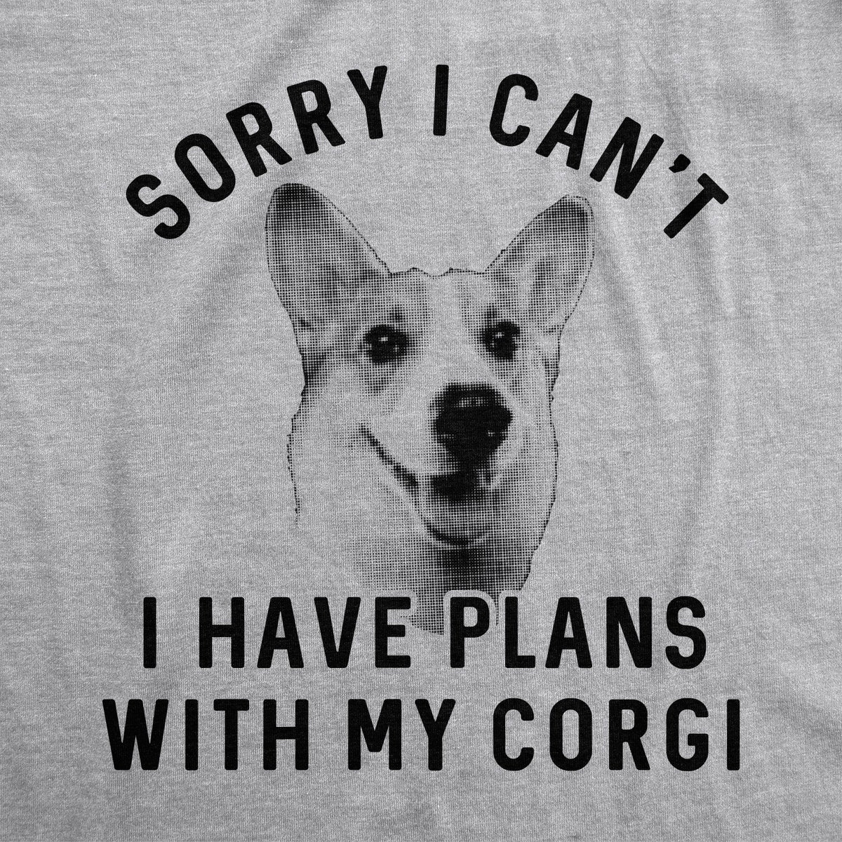 Sorry I Can't I Have Plans With My Corgi Men's T Shirt product image 3