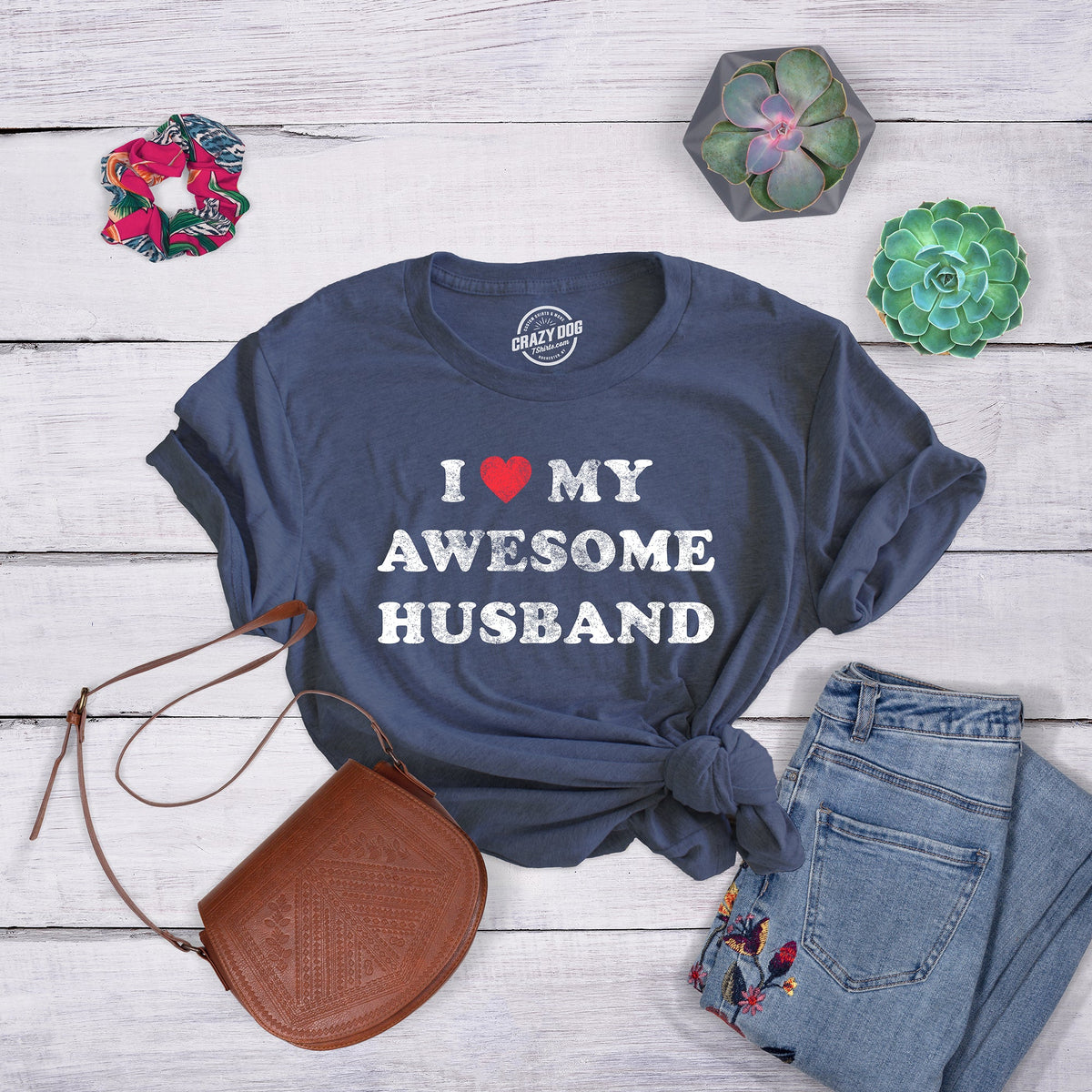 I Love My Awesome Husband Women's T Shirt product image 4