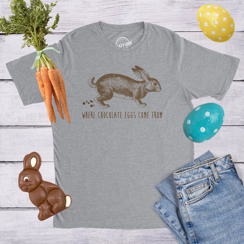 Where Chocolate Eggs Come From Men's T Shirt product image 2