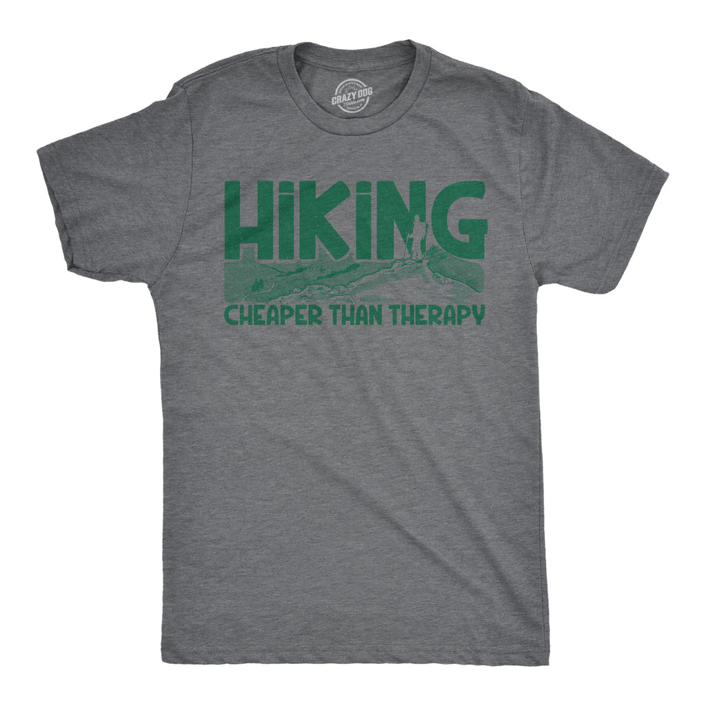 Hiking Cheaper Than Therapy Men's T Shirt product image 1