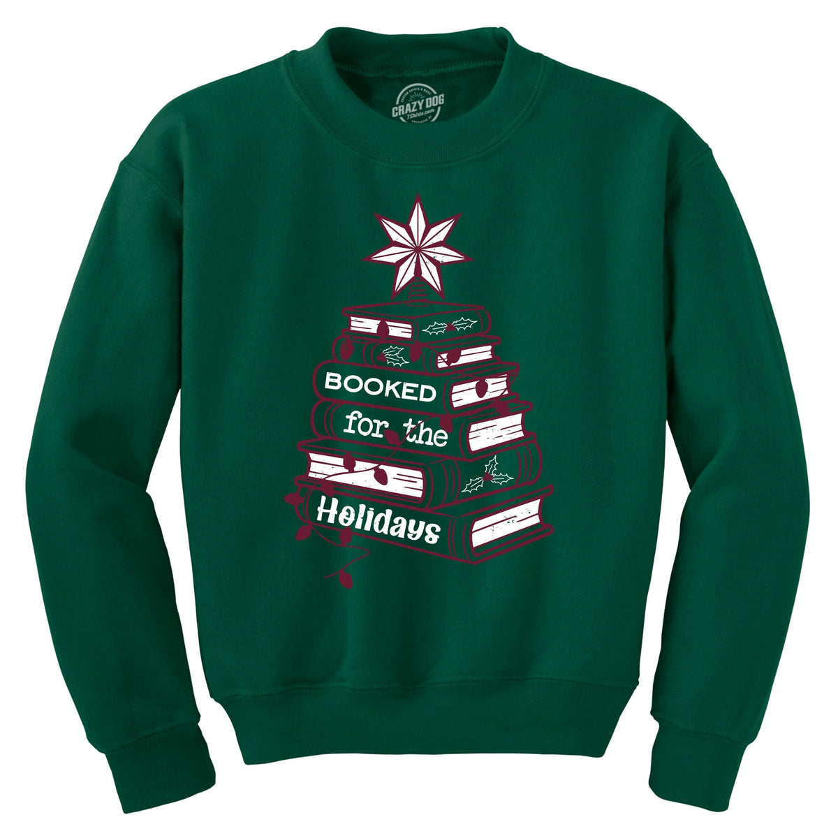 Booked For The Holidays Crew Neck Sweatshirt product image 1