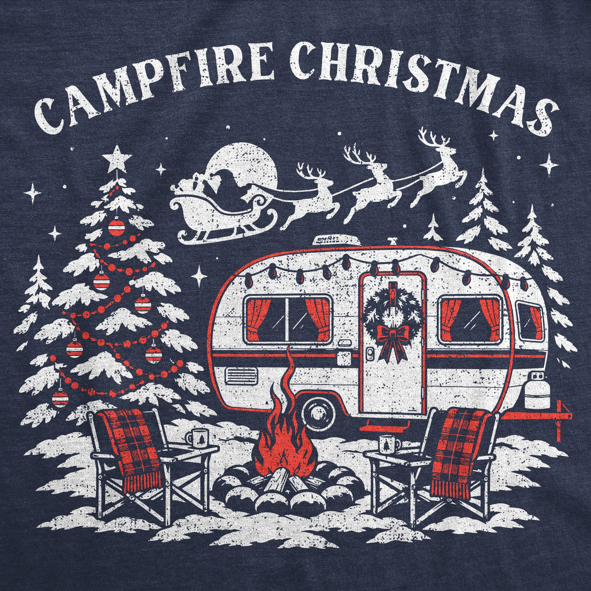 Campfire Christmas Men's T Shirt product image 2