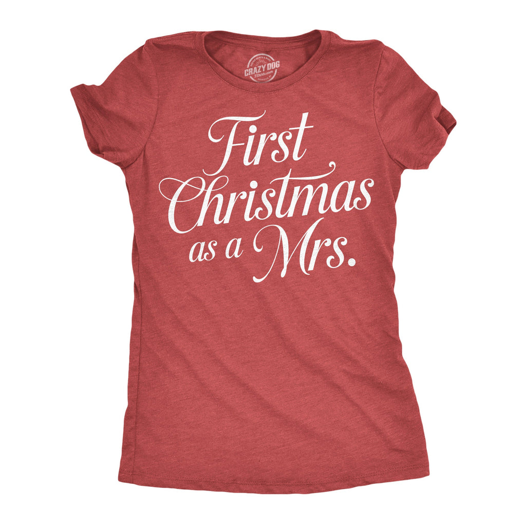 First Christmas As A Mrs Women's T Shirt product image 1