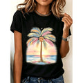 Women's Casual Round Neck Short Sleeve T-Shirt With product image 1