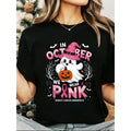 In October We Wear Pink Shirt Ghost Breast Cancer Awareness product image 1