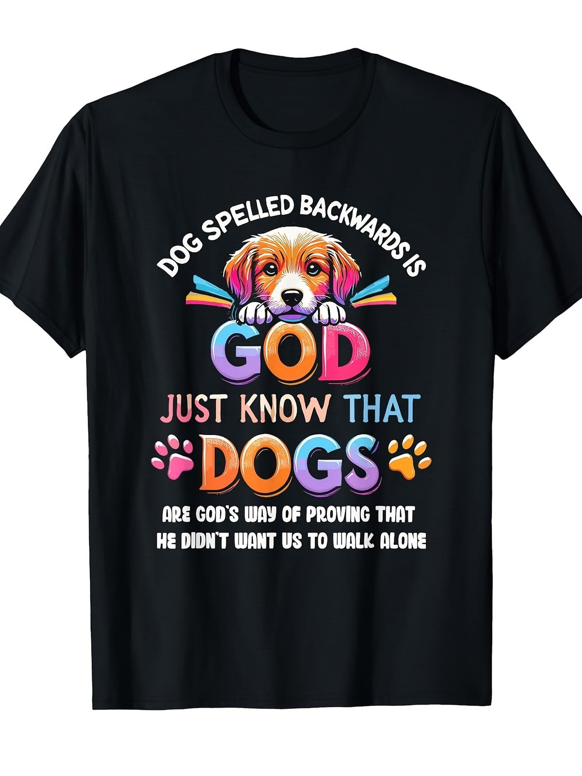 Dog Spelled Backwards Is God Funny Pet Lover Graphic Tee product image 2