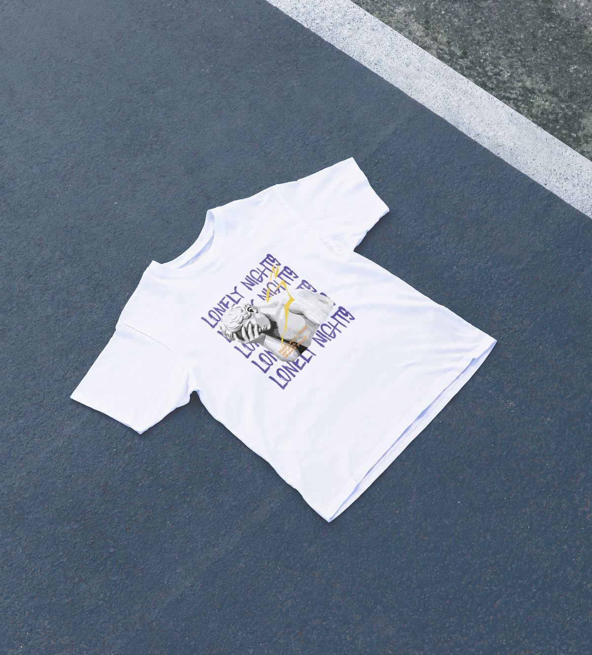 DIYANYONE Original Vaporwave Tee: Lonely Nights Choose Peace product image 6