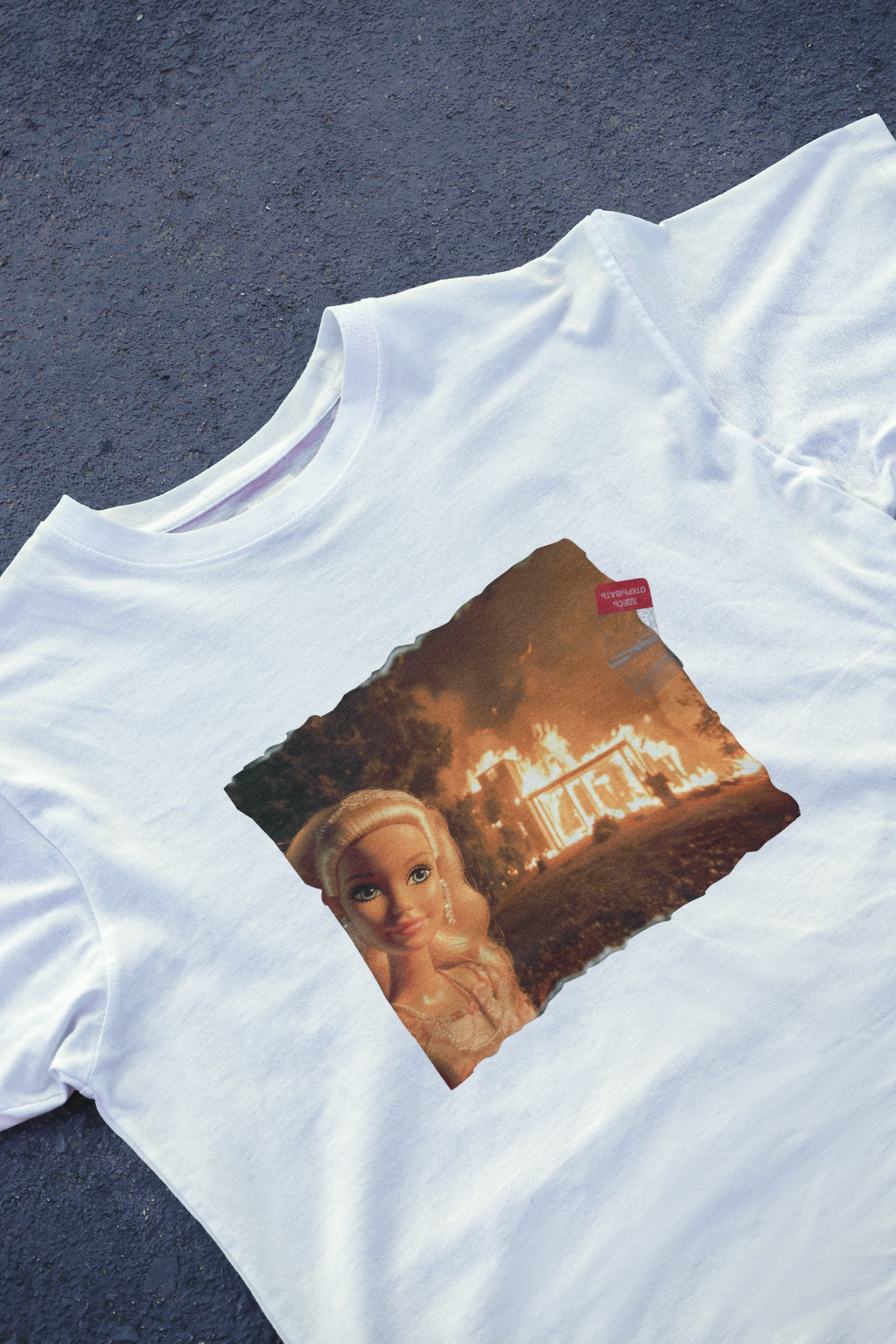 DIYANYONE Original Barbie Fire Meme Cotton Graphic T-Shirt product image 16