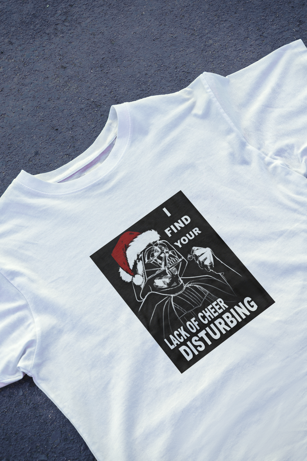 DIYANYONE Original Holiday Humor Tee: Santa Vader 'Lack of product image 2
