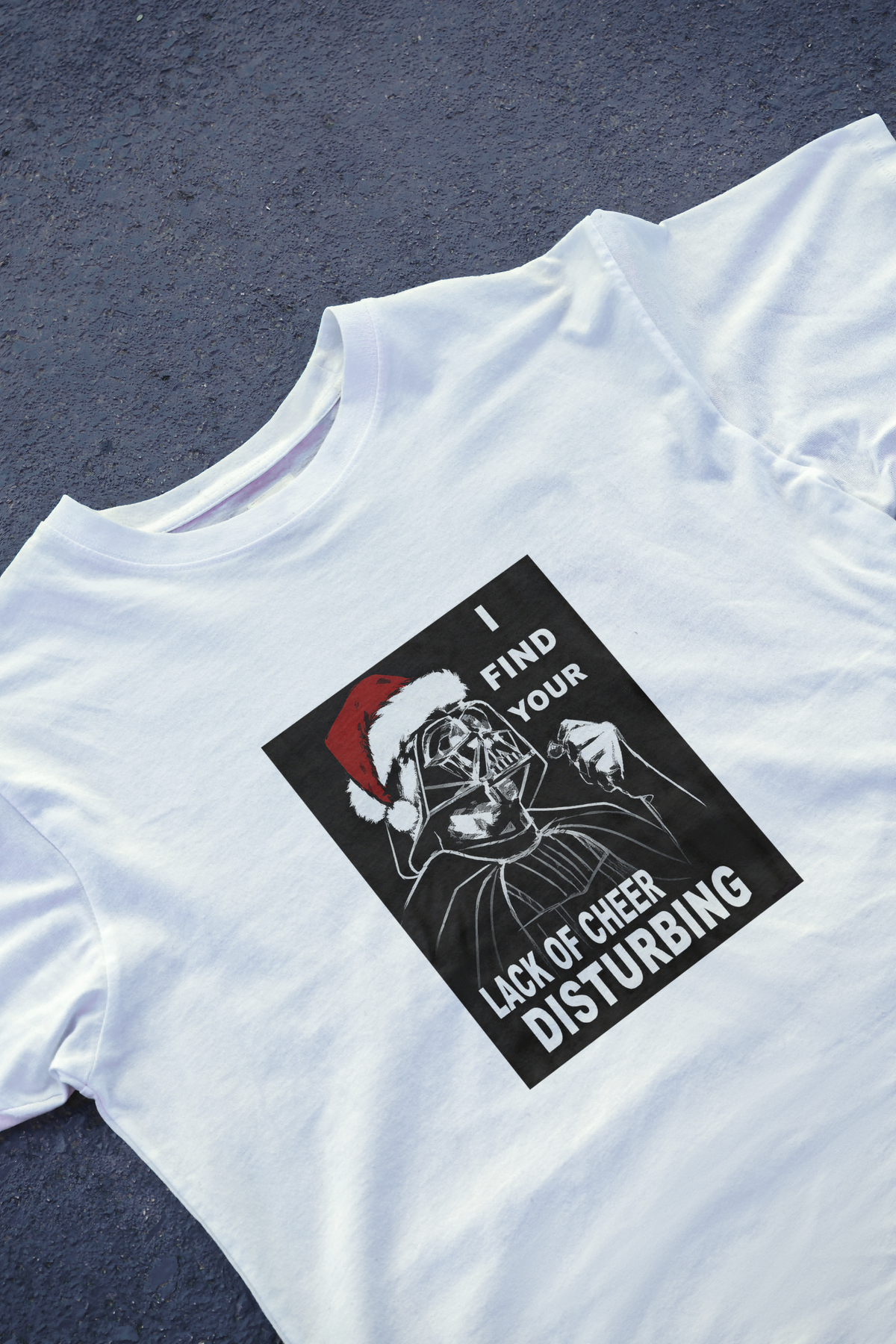 DIYANYONE Original Holiday Humor Tee: Santa Vader 'Lack of product image 2