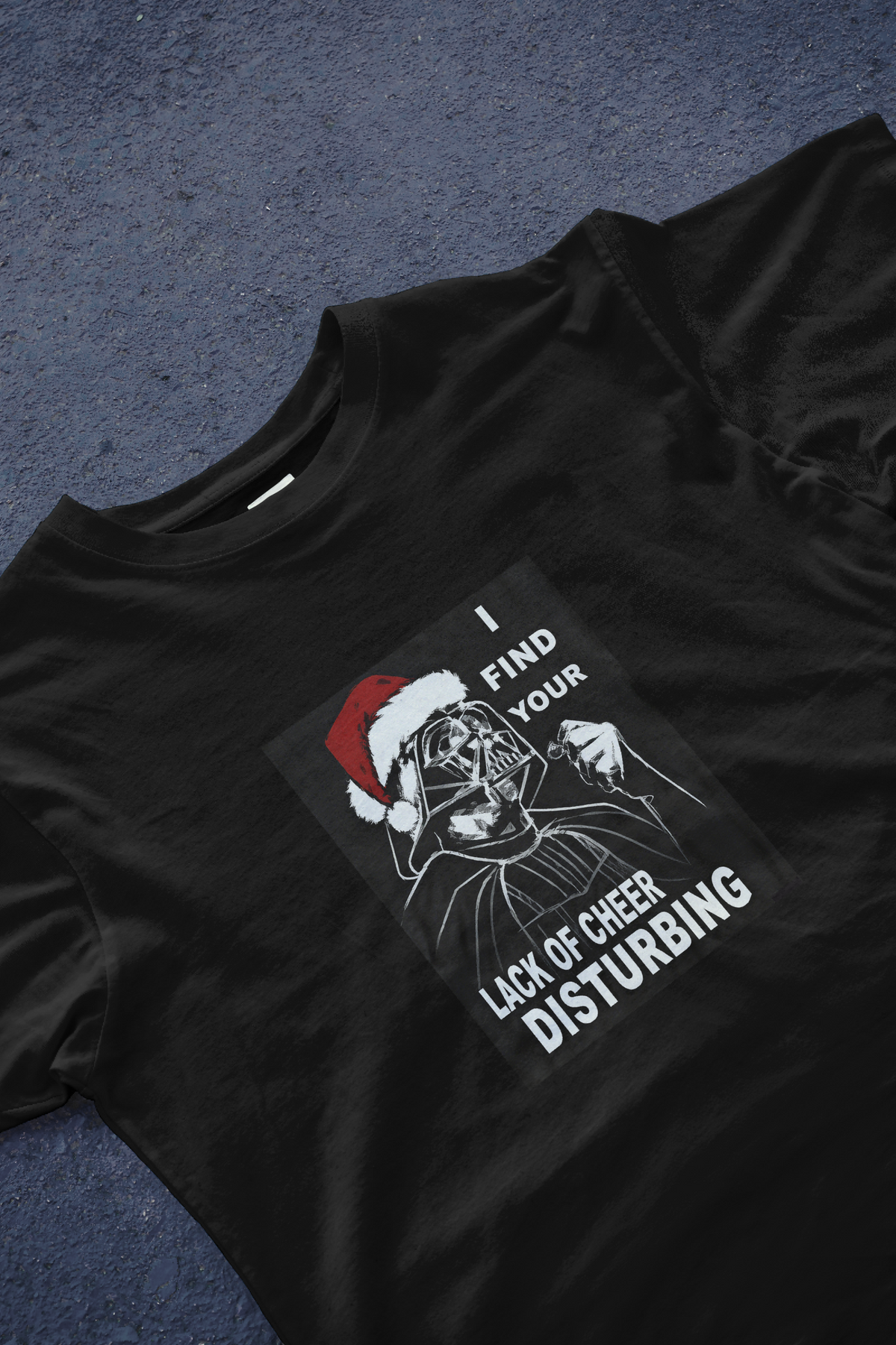 DIYANYONE Original Holiday Humor Tee: Santa Vader 'Lack of product image 5