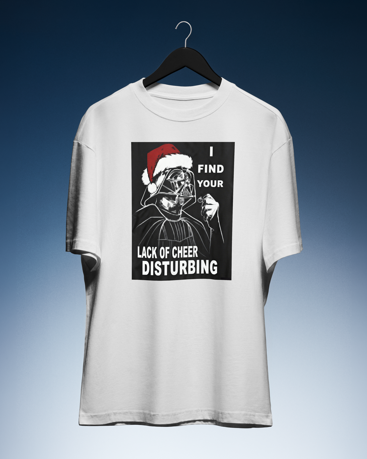 DIYANYONE Original Holiday Humor Tee: Santa Vader 'Lack of product image 1