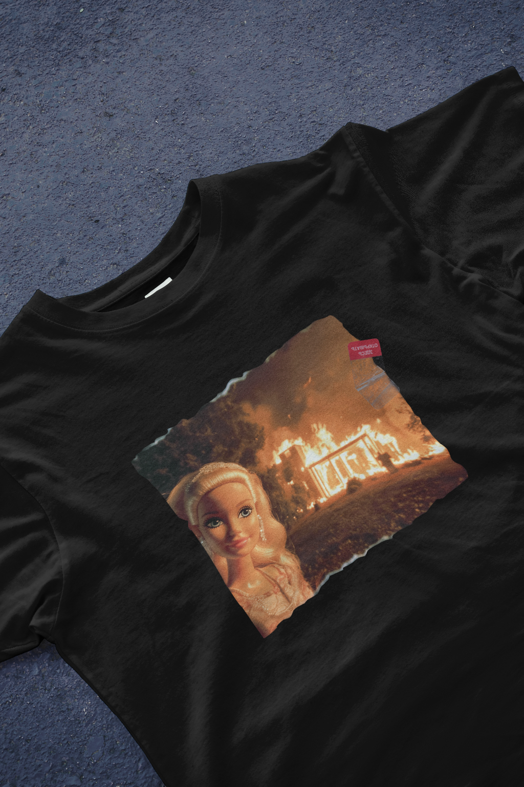DIYANYONE Original Barbie Fire Meme Cotton Graphic T-Shirt product image 14