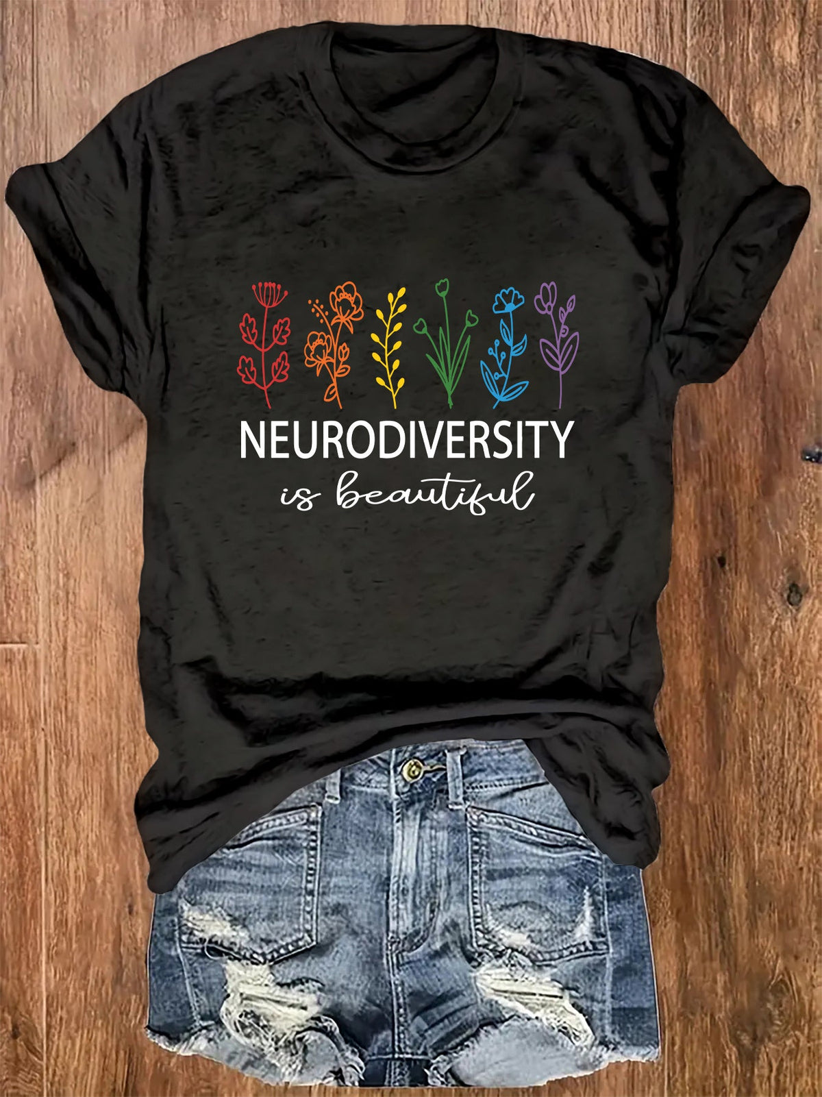 Women's Neurodiversity Is Beautiful Shirt Colorful product image 1