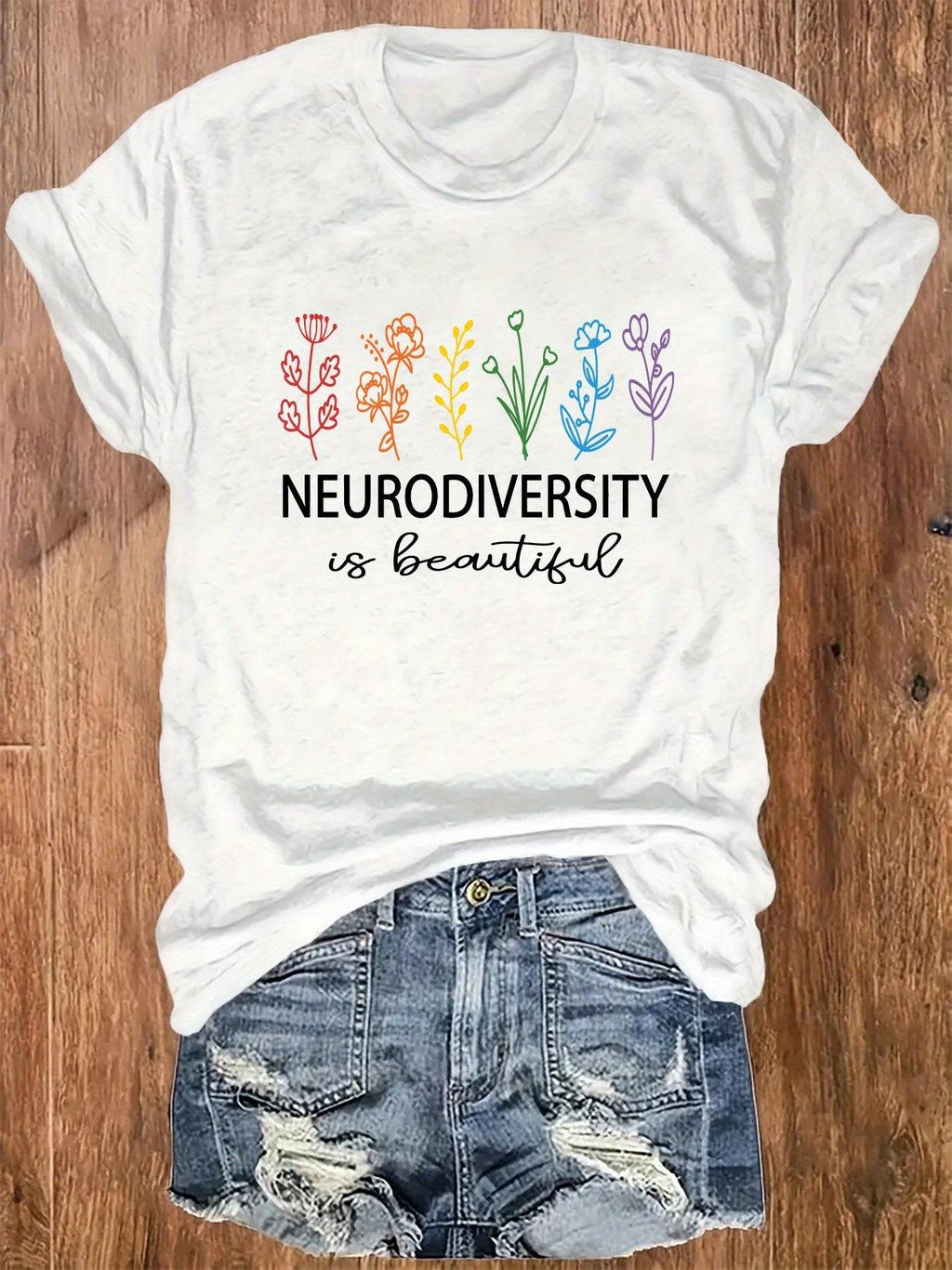 Women's Neurodiversity Is Beautiful Shirt Colorful product image 14
