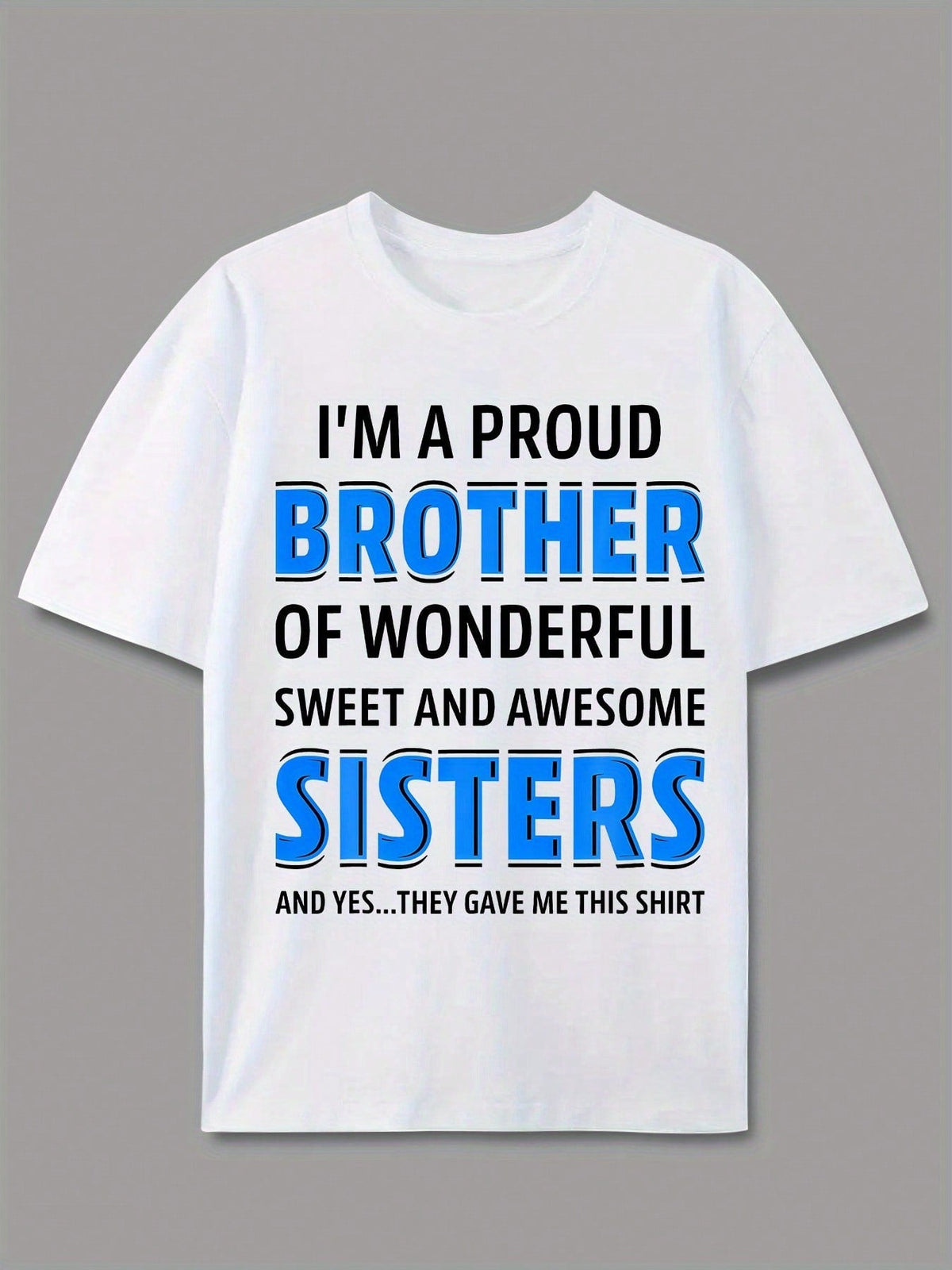 Men's Proud Brother T-Shirt, Wonderful Sweet Awesome product image 3