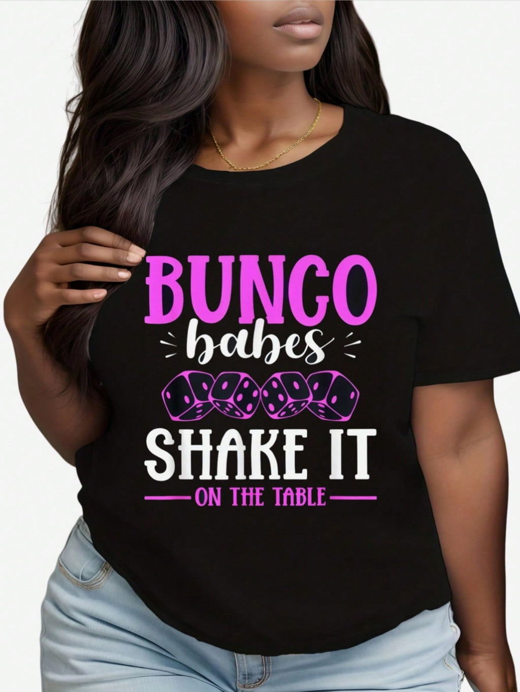 Bunco Babes Shake It On The Table Graphic Women'S T-Shirt product image 2