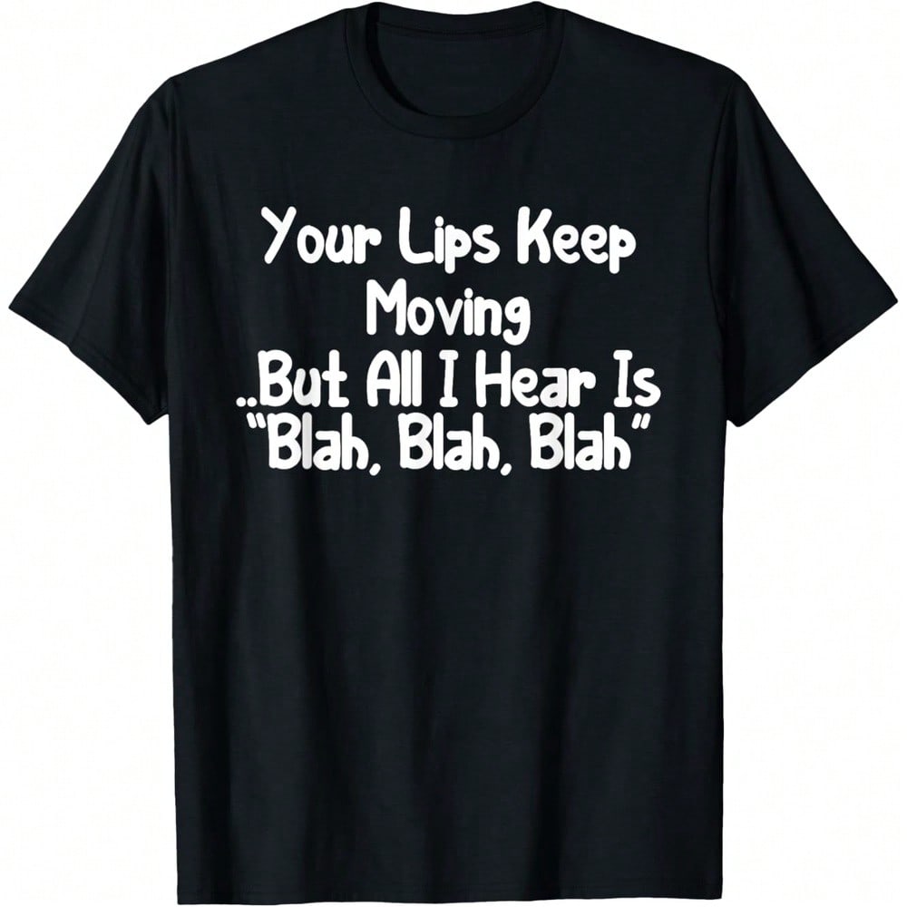 Funny Blah Quote Graphic T-Shirt, Humorous Novelty Tee for product image 2