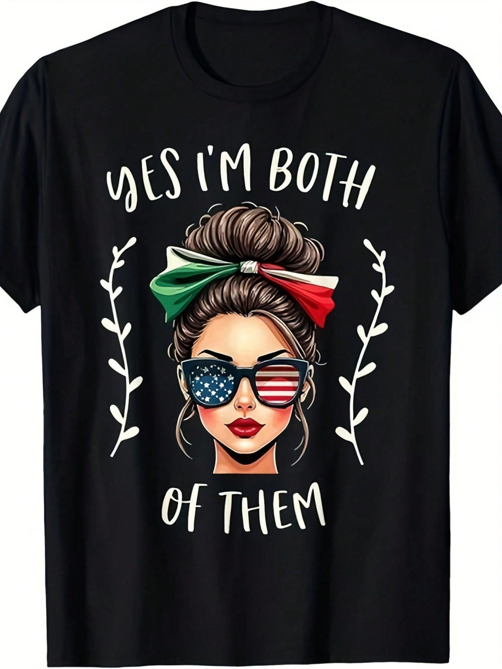 Women's Mexican American Heritage Graphic T-Shirt, Yes I'm product image 2