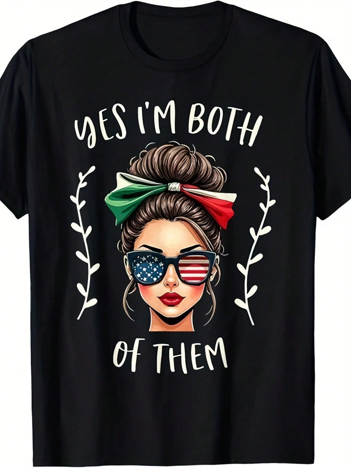 Women's Mexican American Heritage Graphic T-Shirt, Yes I'm product image 2