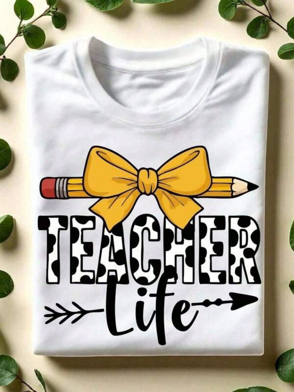 Teacher Life Shirt, Pencil Coquette Bow T-Shirt product image 10