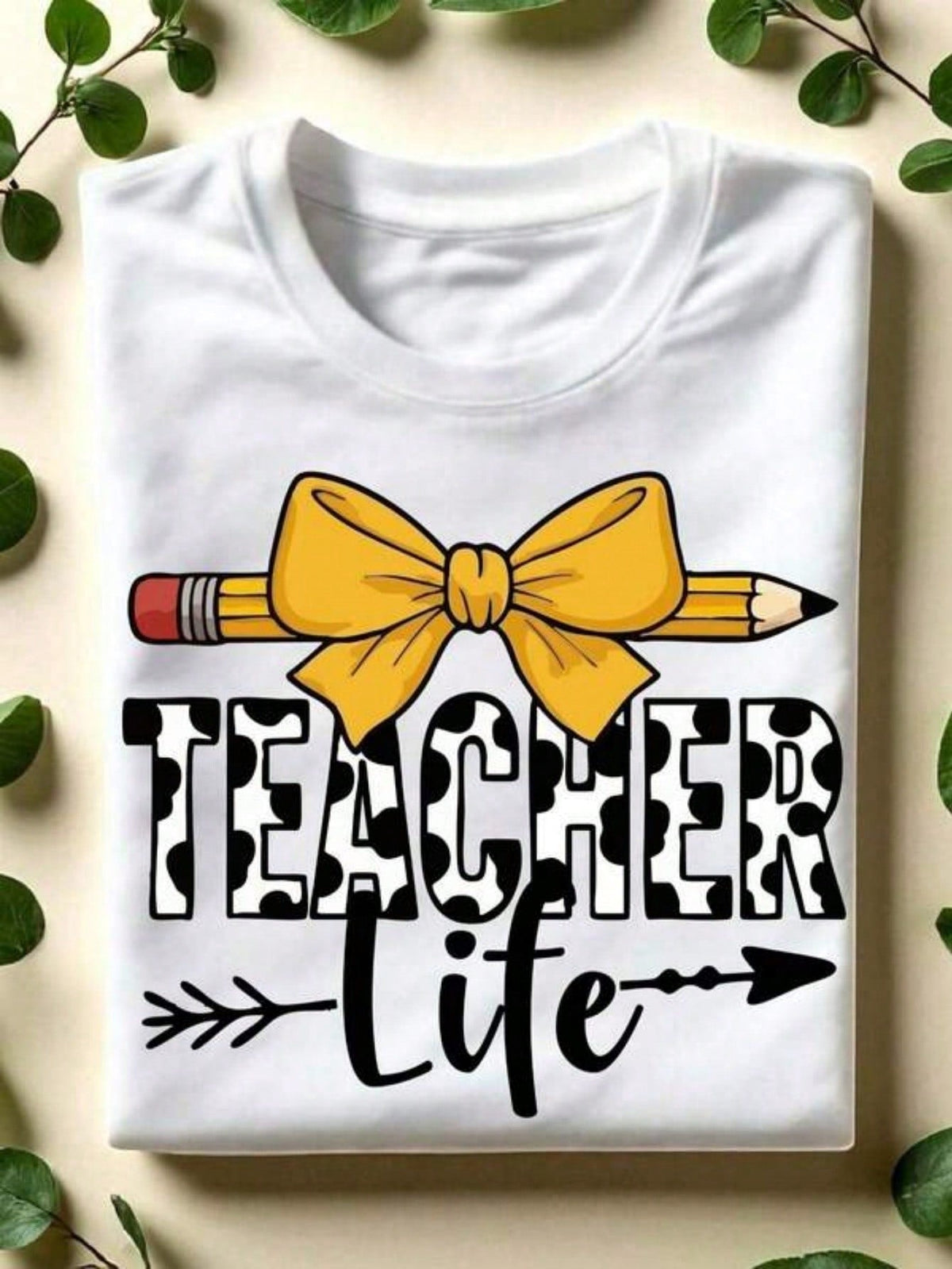 Teacher Life Shirt, Pencil Coquette Bow T-Shirt product image 10