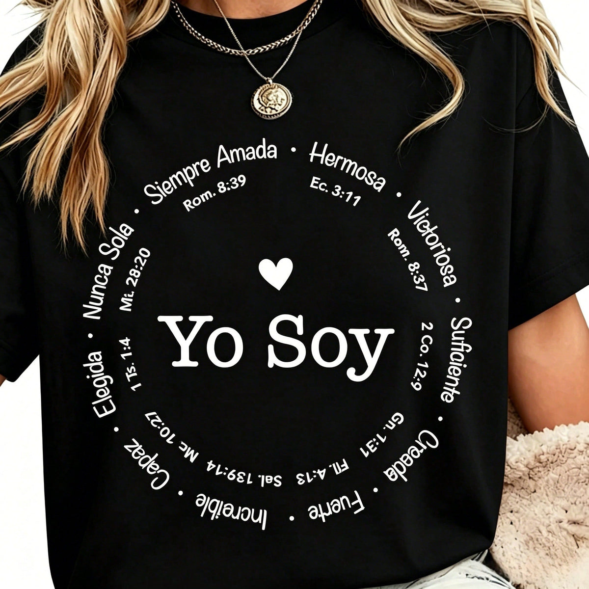Oversized "YO SOY" T-Shirt For Women - Loose Fit Biblical product image 3