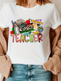 Teacher's Day Printed Round-Neck T-Shirt, Short-Sleeved product image 1