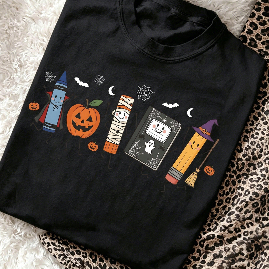 Halloween Back To School Teacher Graphic T-Shirt for Women product image 1