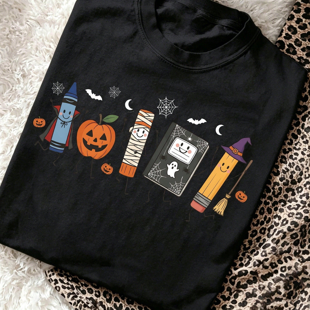 Halloween Back To School Teacher Graphic T-Shirt for Women product image 11