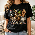 Teacher Leopard Apple School Supply Graphic T‑Shirt for product image 1