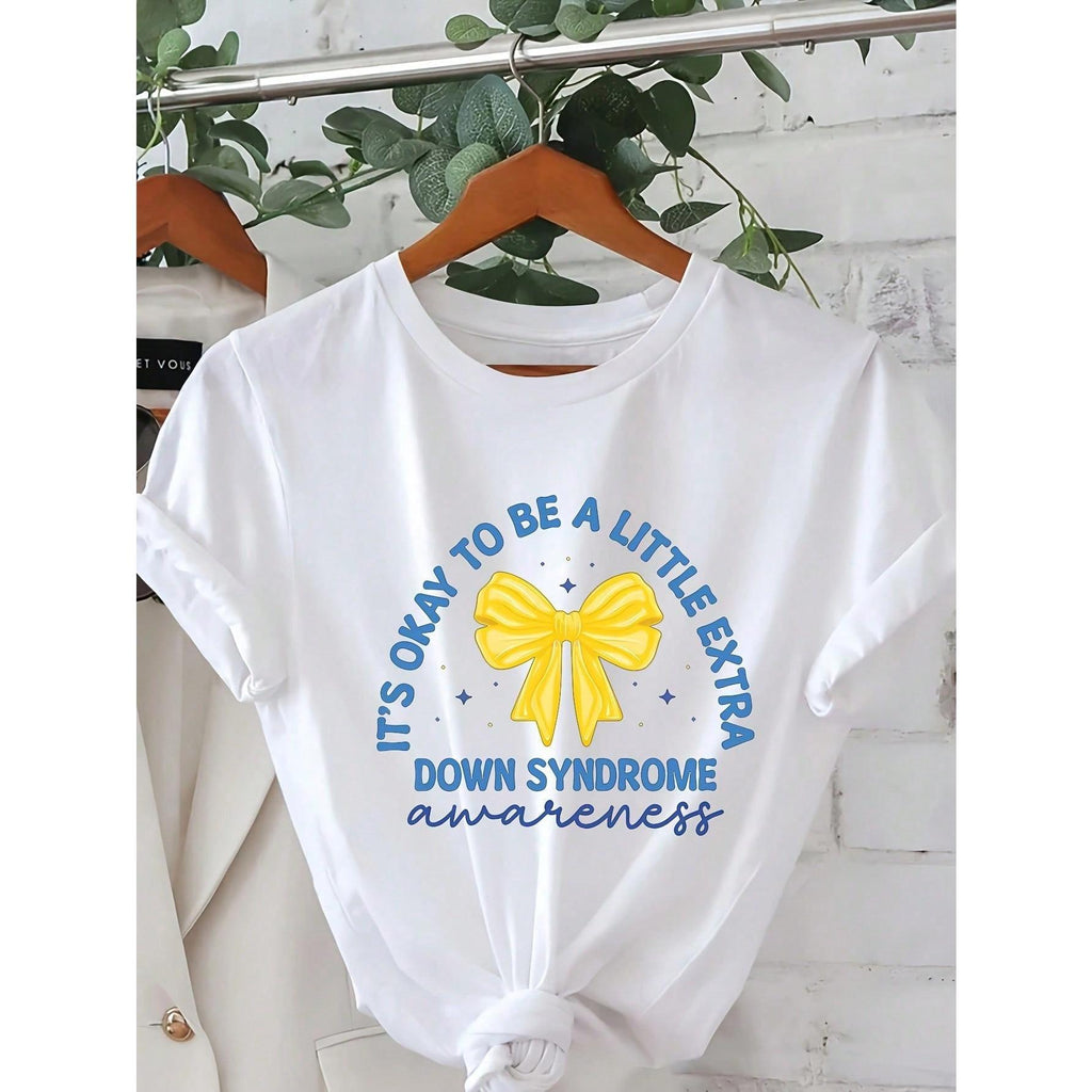 Syndrome-Themed Printed T-Shirt, Short-Sleeved, Round-Neck product image 1
