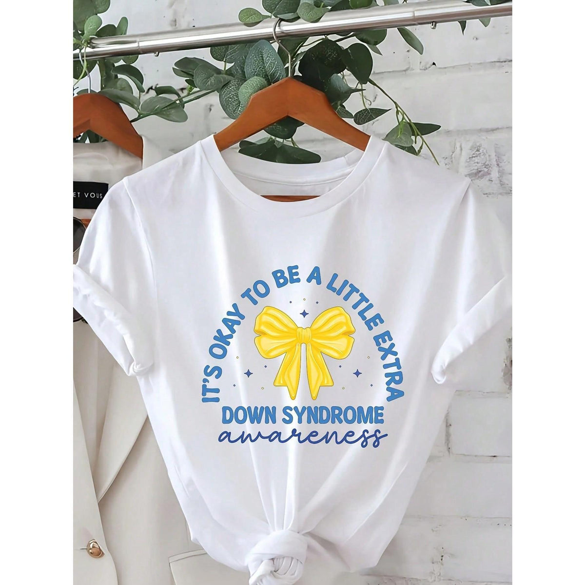 Syndrome-Themed Printed T-Shirt, Short-Sleeved, Round-Neck product image 1
