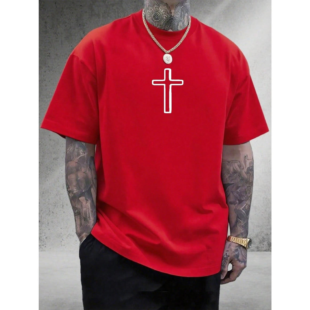 Men's Graphic T-Shirt Jesus Cross Faith Daily Wear 100% product image 5